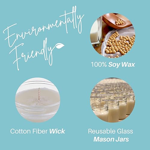 Miniatura 5 de Nika's Home Vela de soja con muffin de arándanos, tarro de 12 onzas, no tóxica, vertida a mano en los Estados Unidos, larga quema de 50 a 60 horas,