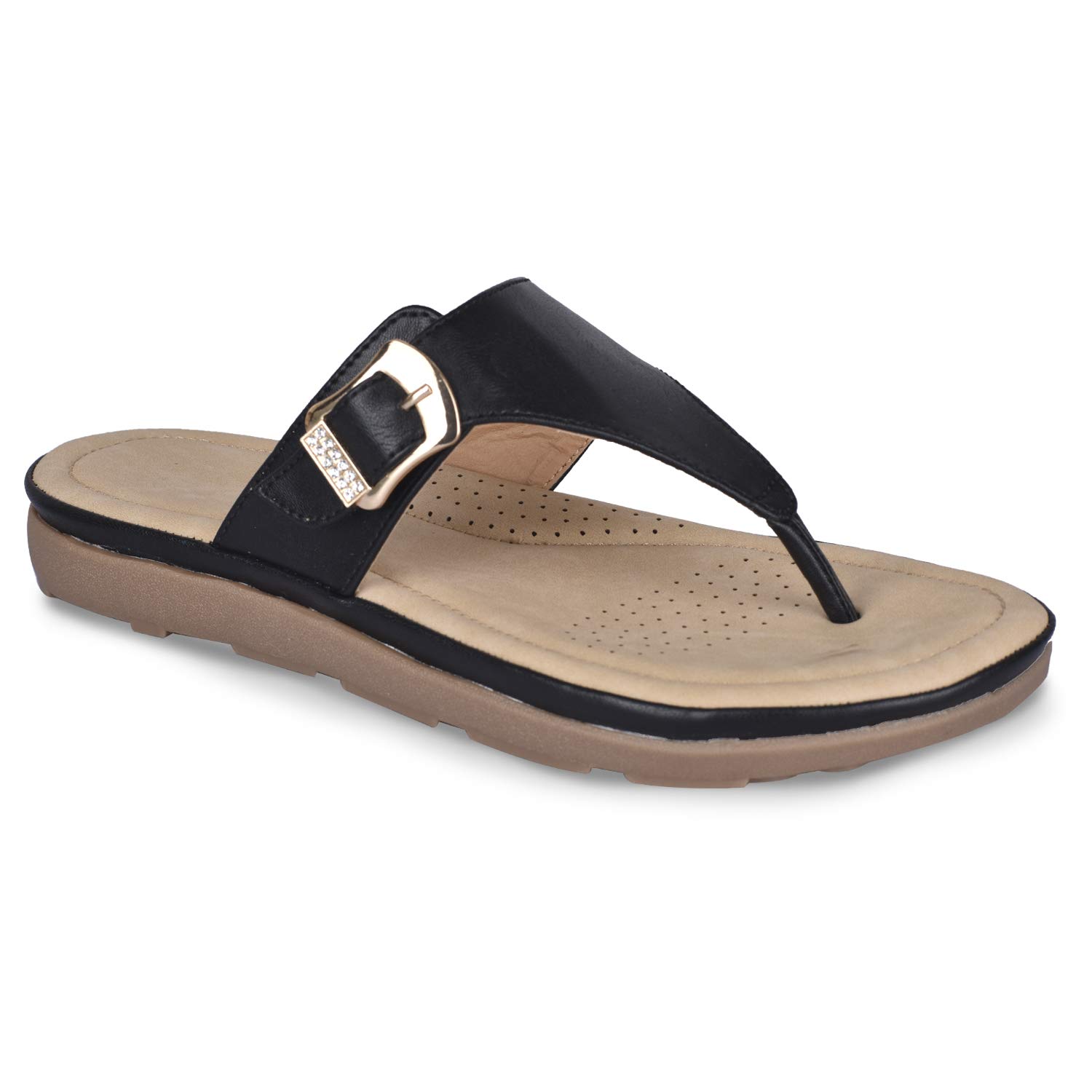 Adjoin Steps Women's Artificial Leather Comfort Collection Flats (w188)