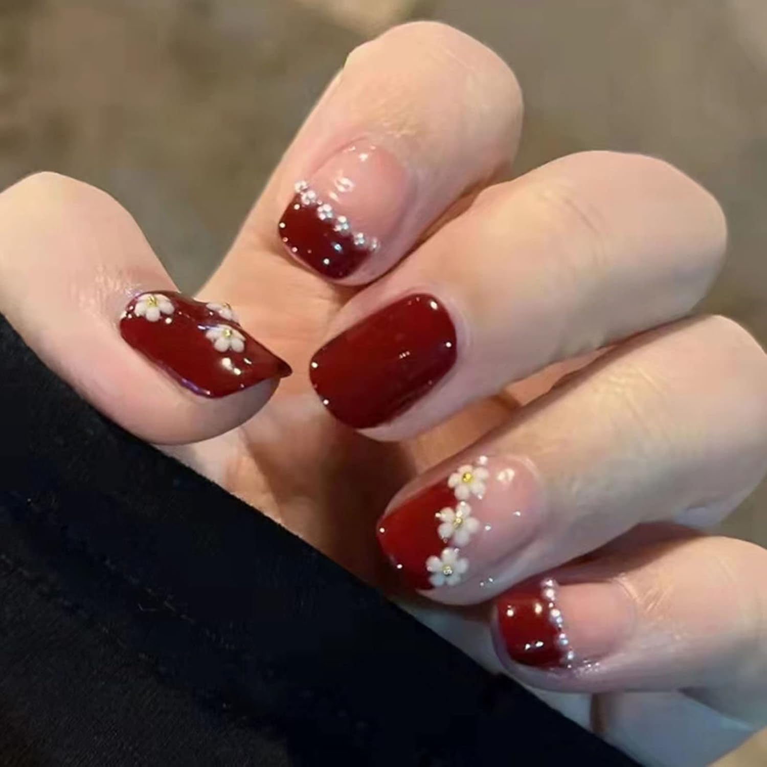 Amazon Com Florry Press On Nails Short French Fake Nails Red Round Glossy Acrylic Nails With Flower Stick On Nail For Women And Girls 24pcs Beauty Personal Care Amazon Com Florry Press On Nails Short French Fake Nails Red Round Glossy Acrylic Nails With Flower Stick On Nail For Women And Girls 24pcs Beauty Personal Care