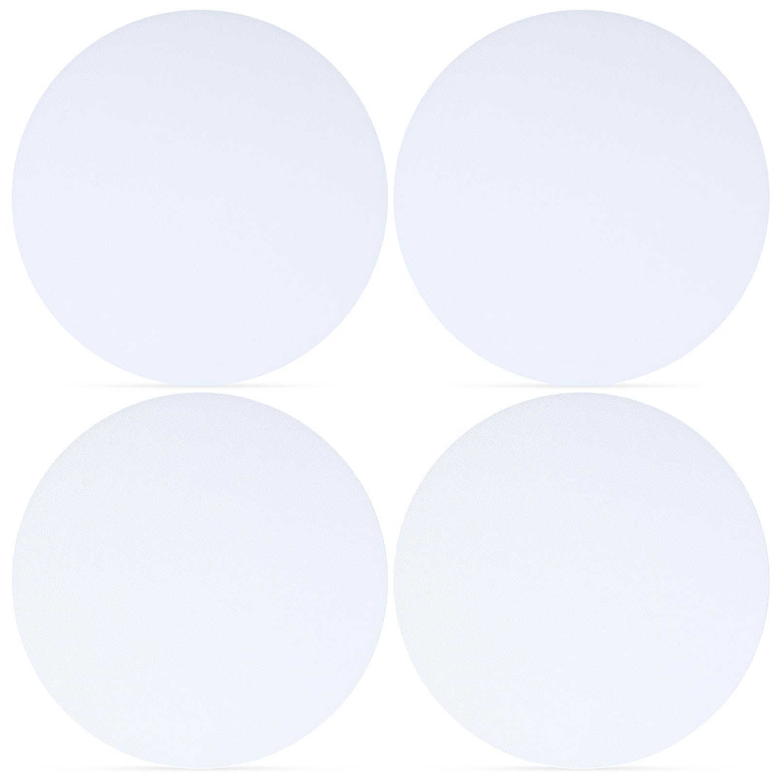 Veemoon Abat-jours Anti-éblouissement Diffuseur de Lumière Protecteur des Yeux en Pvc Blanc Lot de 4 Accessoire Pratique pour Lampes Suspendues pour Éclairage Intérieur