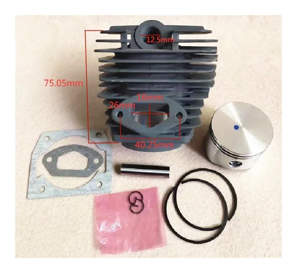 KIT DE CILINDRO 6210 DE 48 MM CON JUNTA CONJUNTO DE MOTOSIERRAS CONJUNTO DE ANILLOS DE PISTÓN CLIPS DE PASADOR ASSY Pieza de recambio