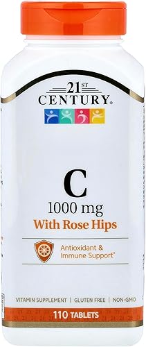 21st Century Natural C 1000 con cápsulas de escaramujos, 110 unidades (22383)