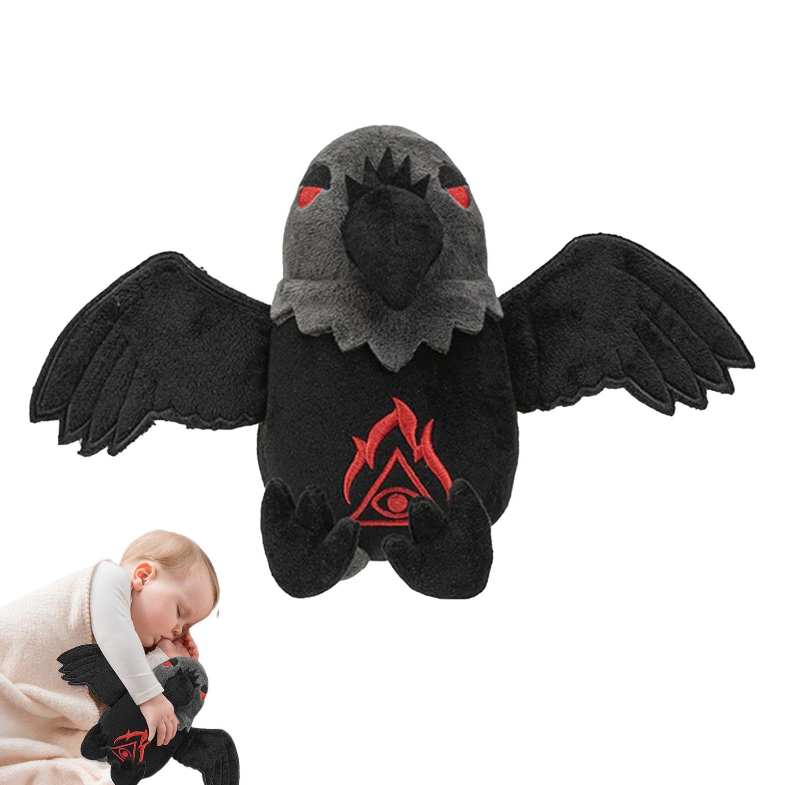 Amazon.co.jp: Dtharen カラスぬいぐるみ,カラスのぬいぐるみ, カラス