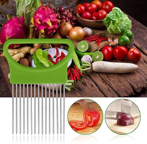 Miniatura 5 de AKOAK 1 paquete de utensilios de cocina, rebanada de tomate, cebolla, horquilla de seguridad para verduras, aguja de carne tierna, herramienta de