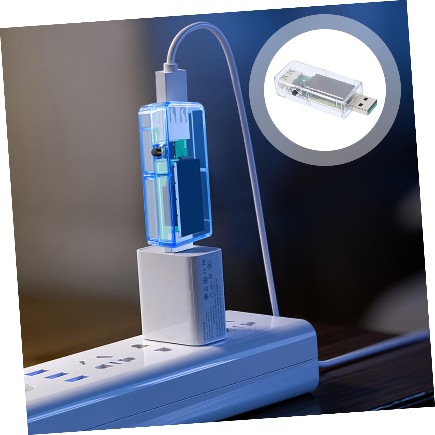 Homoyoyo 5stücke Usb Tester Mit Farbdisplay Multimeter Zur Messung Von Spannung Und Kapazität Geeignet Für Handy Und Laptop-ladegeräte Powerbanks Und Usb-geräte Misst Ladezustände