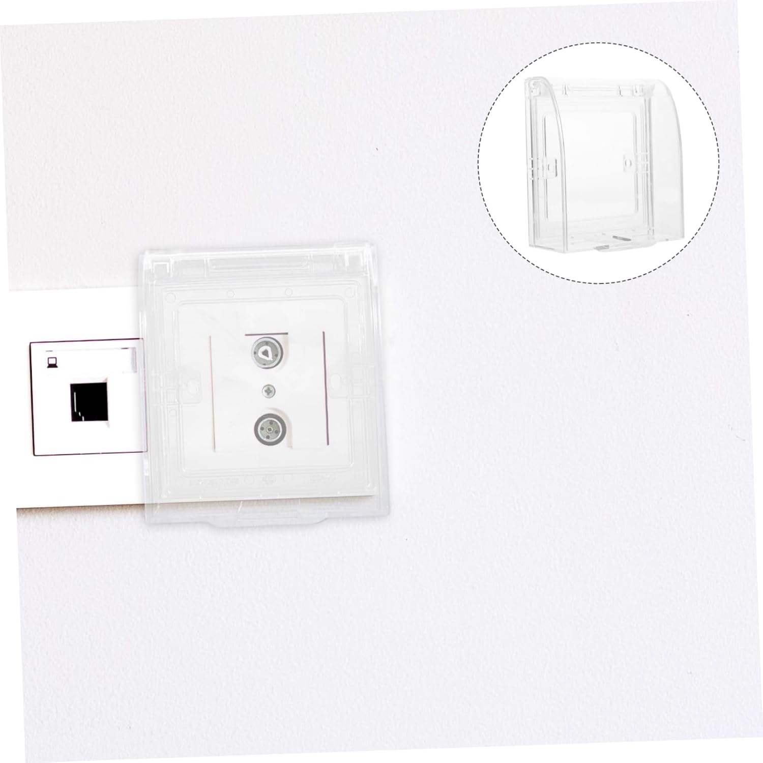 10pcs Babyproof Outlet Cover Boy Girl Safety Switch Plate Electric Socket Guard Wall Plug Box