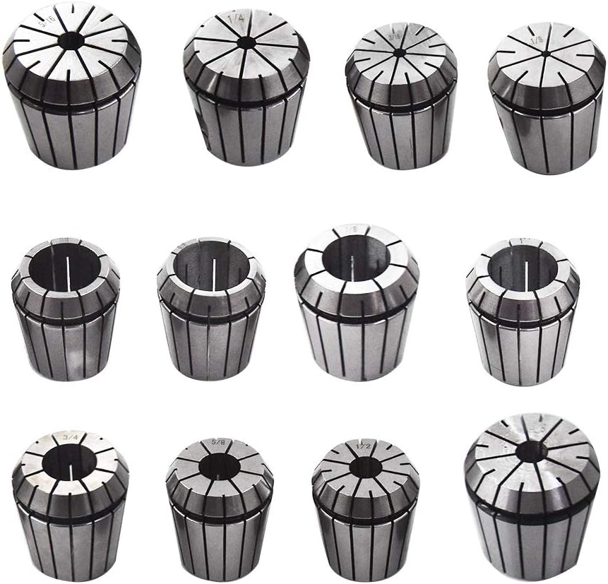 One-Day Sale: Up to 50% Off 12Pcs ER40 Collets Common Size 1/8 3/16 1/4 5/16 3/8 1/2 5/8 3/4 1 1-1/16 1-1/8 Super Cheap 🛒 12Pcs ER40 Collets Common Size 1/8 3/16 1/4 5/16 3/8 1/2 5/8 3/4 1 1-1/16 1-1/8