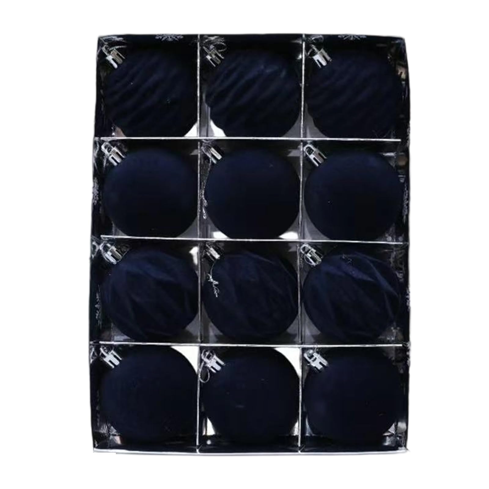 Velvety Ornaments 12Pieces Pack Vibranted Color Option Perfect for Tree Styling and Gifting Christmas Tree Ornaments