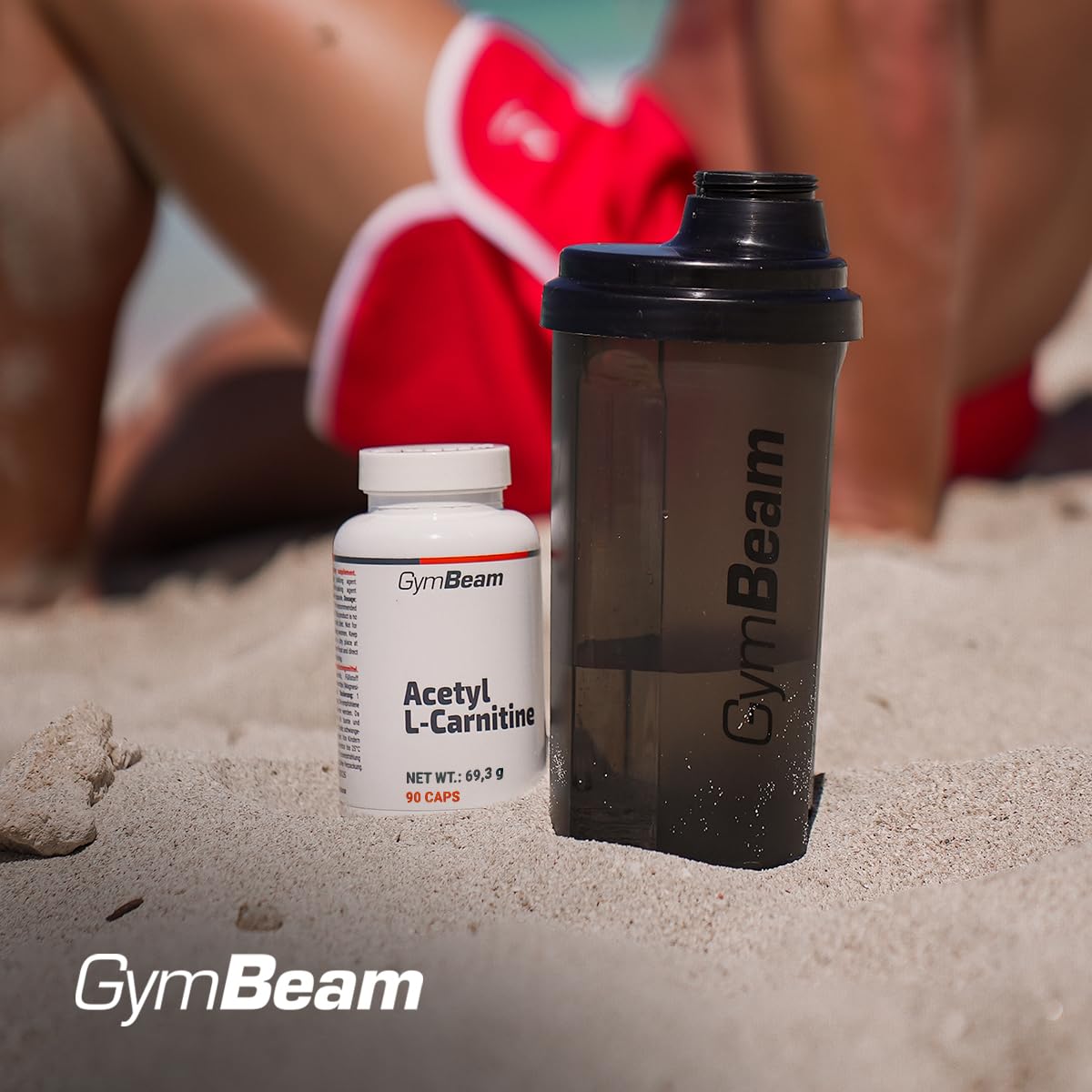 GymBeam Acetil L-Carnitina, 500mg, Bruciagrassi Nootropico, Adatto ai Vegani, Capsule Facilmente Assorbibili, Acetil Carnitina per l'Energia e il Trasporto di Acidi Grassi, Acetyl L Carnitina