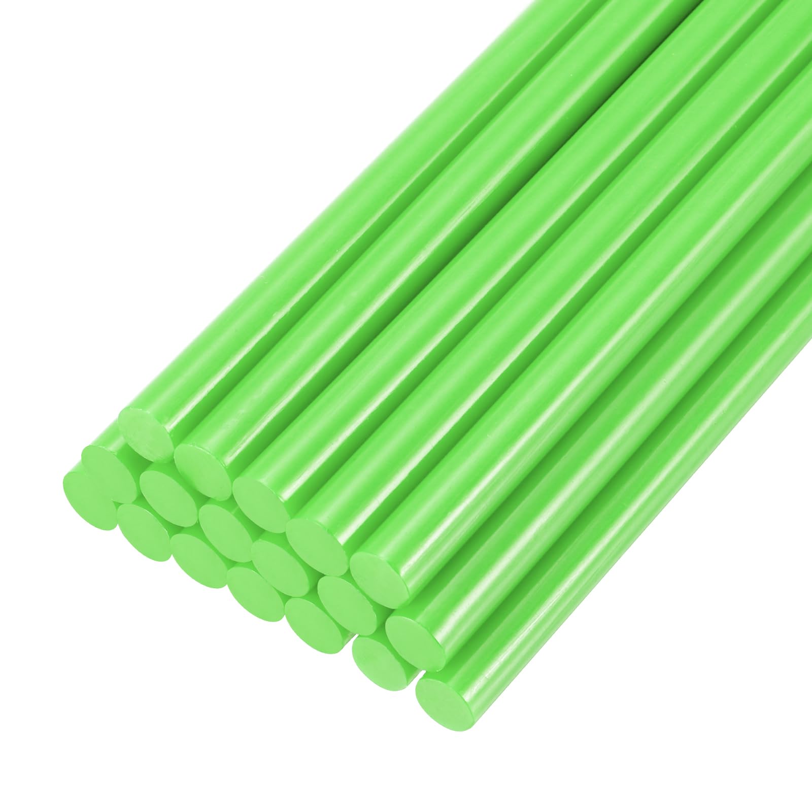 PATIKIL Hot Glue Sticks for Glue Gun, 20 Pcs Colored Hot Melt Adhesive Glue Sticks Bulk for DIY Projects Craft Art Decoration Home Repairs, Light Green (200mm x 7mm)