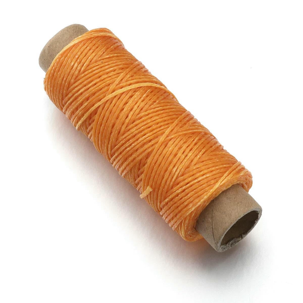 50yards/lot Polyester Flat Waxed Thread 150D 1mm Leather Sewing String Cord For Leathercraft Bookbinding Hand Stitching Thread-Gold