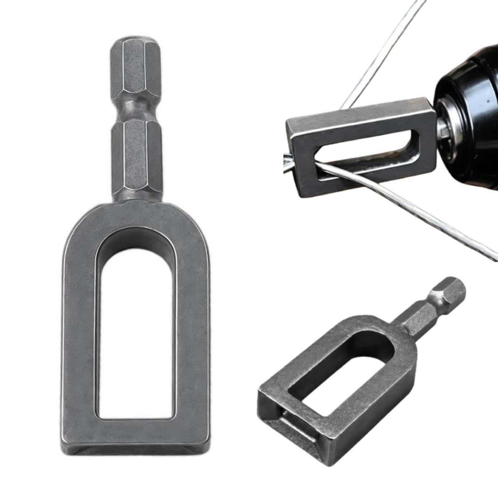 9 Type Wire Twister Tool For Drill, Steel Wire Twisting Tool With 1/4In Hex Shank, Heavy Duty Wire Nut Twister For Fence Repair, Rebar Tying, And Construction, Electrical Hand Tools (9 Type)