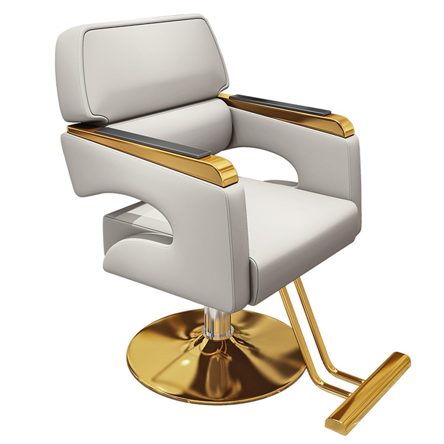 Salonstuhl für Friseure, Friseurstuhl, höhenverstellbar, hydraulische Friseurstühle, 360 Grad drehbar, Stylingstuhl, Haarstuhl, Allzweck-Ausrüstung für Schönheits- und Spa-Salon(F)