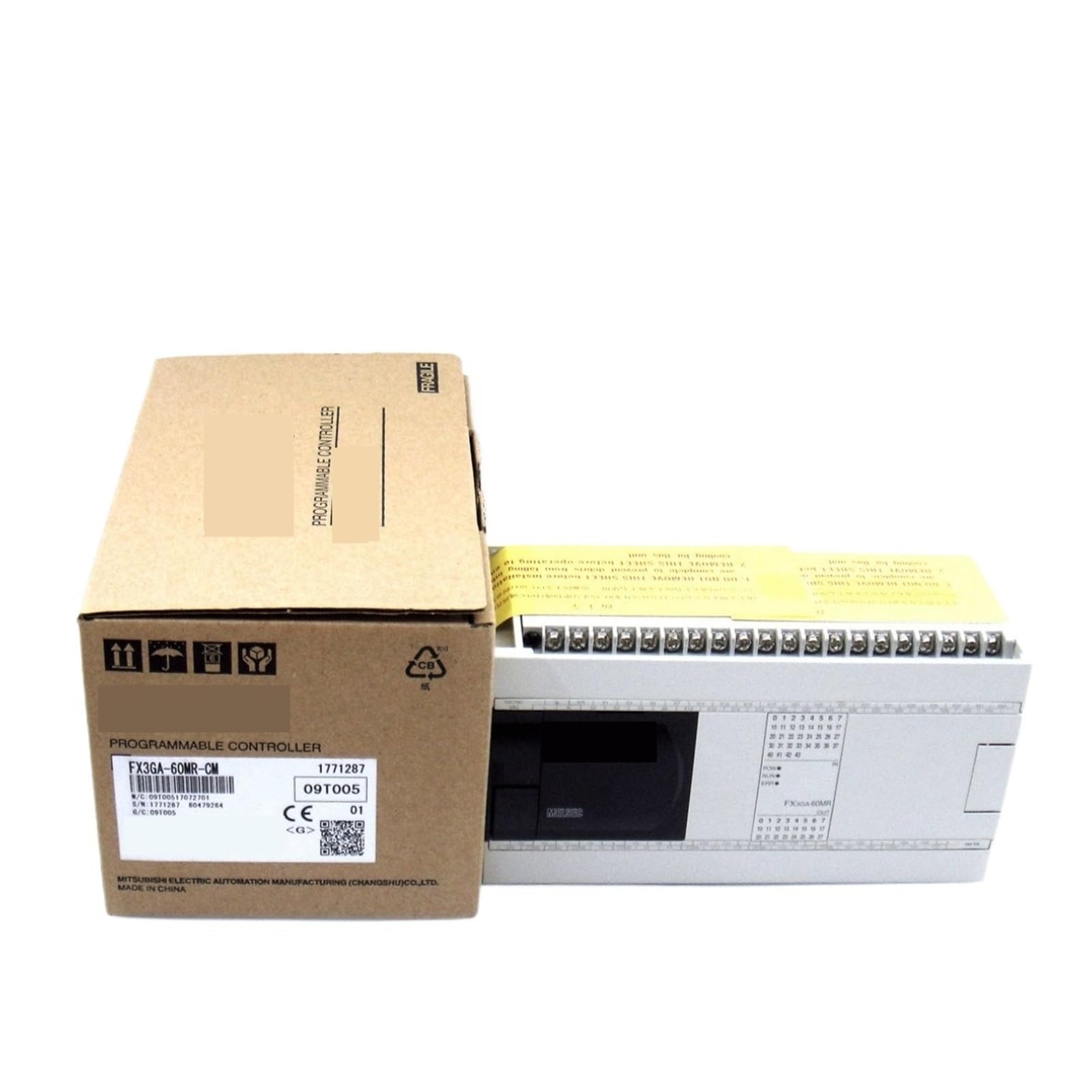 0P7BR328B 1pcs PLC Controller FX3GA-40MR-CM 14MR 24MR 60MR/MT Programmable Controllers for Power Industry(FX3GA-60MR-CM)
