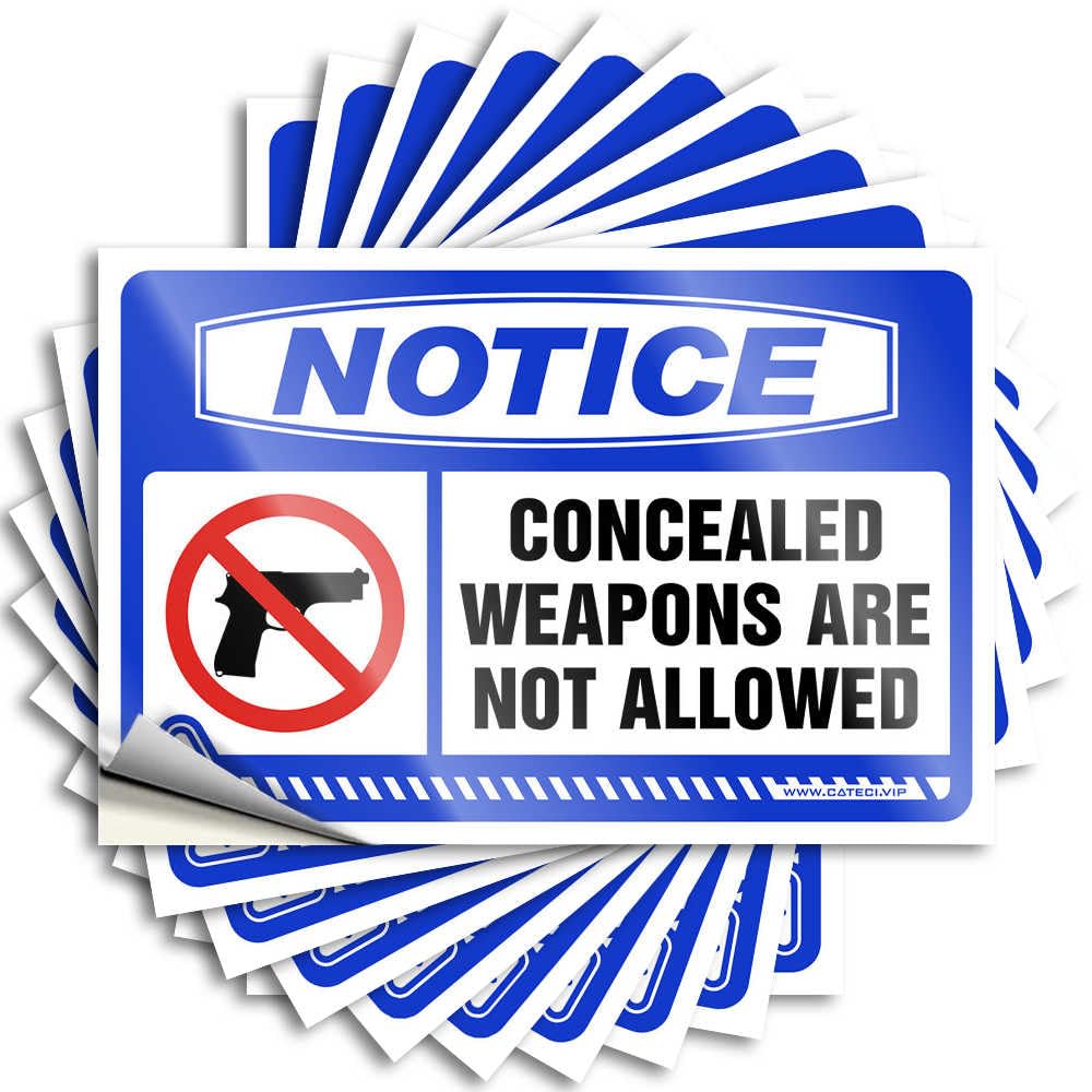 Decal Soft Bath Spicy Notice Concealed Weapons are Not Allowed Bilingual for Bike - Halloween Easy Peel Removable(8X12CM)
