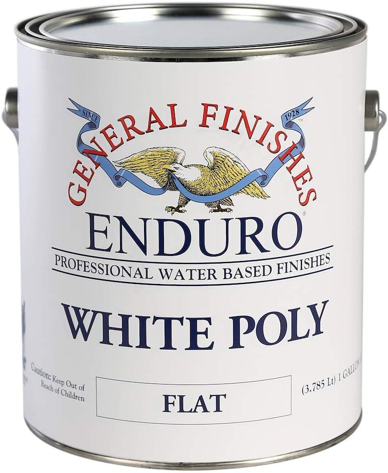 General Finishes Water Based White Poly, 1 Gallon, Satin