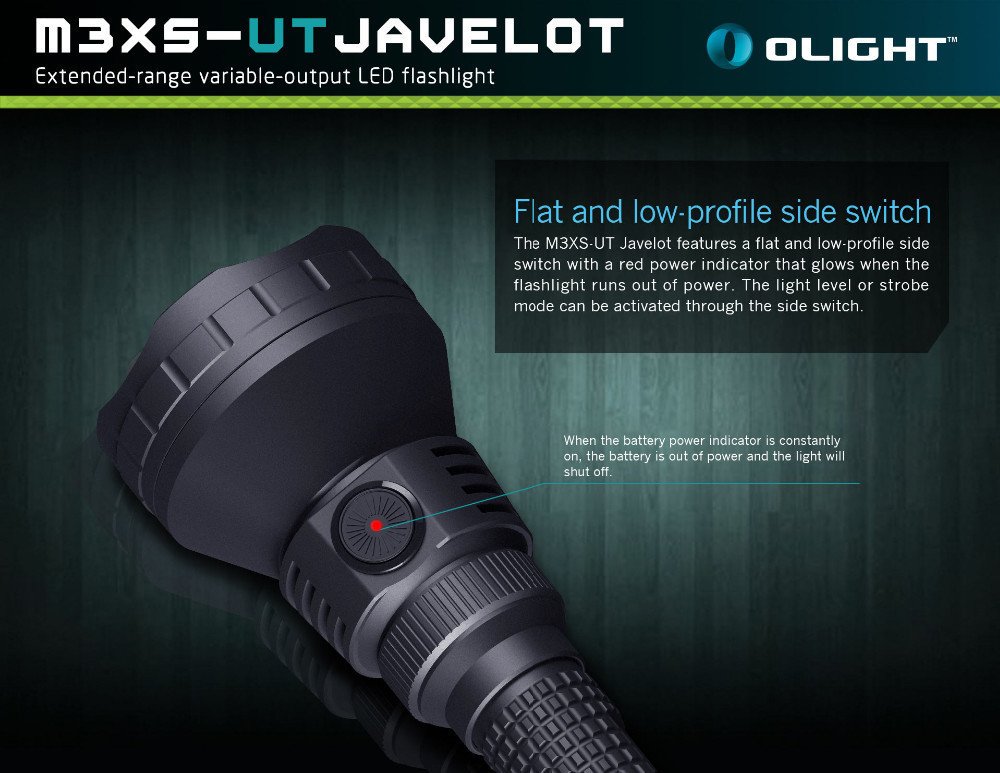 Olight Lanterna tática de LED M3Xs-Ut Javelot de 1200 lúmens