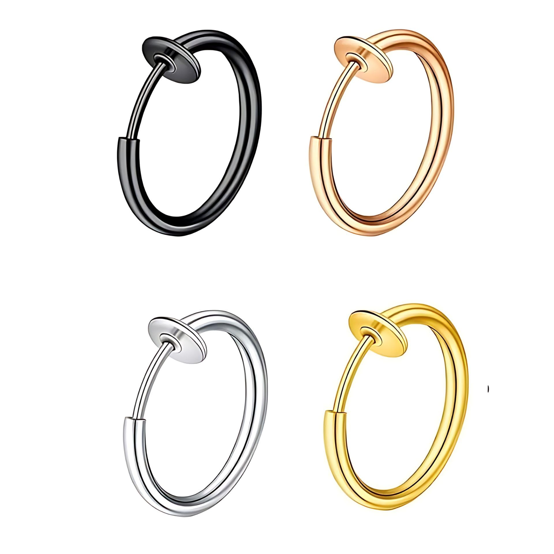 See full amazon price history chart for Via Mazzini Clip-On Non-Pierced Rose-Gold/Silver/Golden/Black 16mm Hoop Earrings Combo For Men And Women (ER1931) 4 Pcs Via Mazzini Clip-On Non-Pierced Rose-Gold/Silver/Golden/Black 16mm Hoop Earrings Combo For Men And Women (ER1931) 4 Pcs (B0924L7D88) Amazon Price History, Amazon Price Tracker