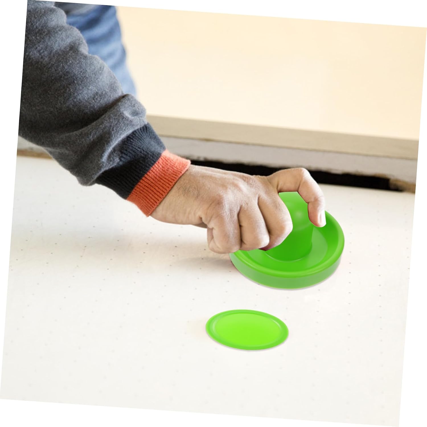 Luxshiny Air Hockey Pucks Replacement Pusher and Paddle Kit for Table Hockey Game Accessories Goalies Equipment for Home Use