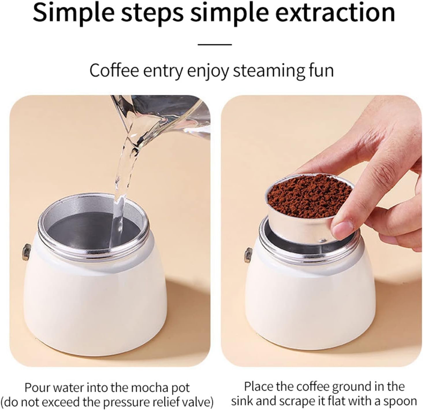 300ml Mocha Coffee Pot Aluminum Espresso Latte Filter Stove Maker Nordic Home Italian