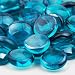 AKOYA Outdoor Essentials 10-Pound Fire Glass Round Drops 3/4 inch Reflective Tempered Crystal Beads for Fire Pit (10 lbs - 3/4 inch, Caribbean Blue)