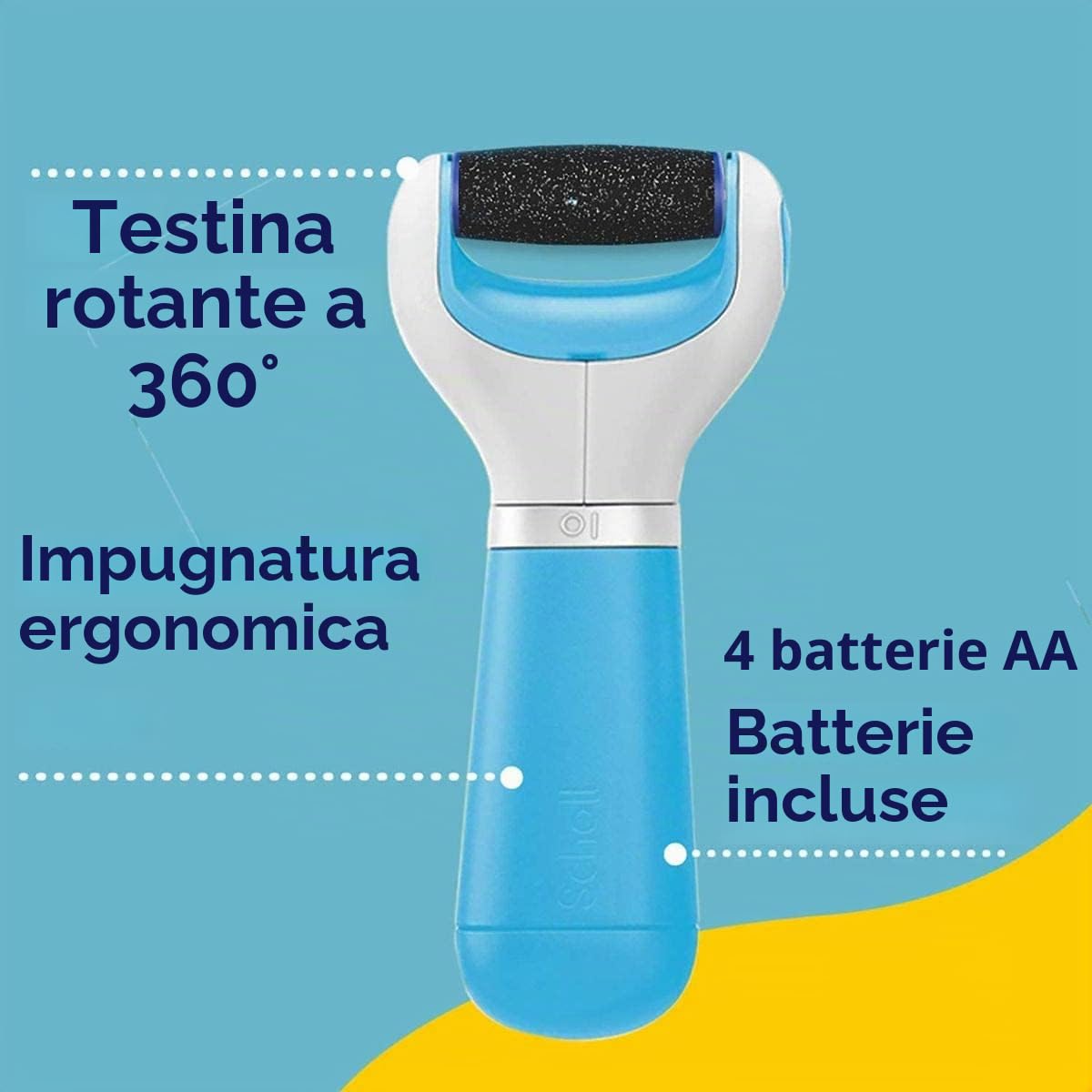 Scholl Velvet Smooth Cristalli di diamante Set di cura del tallone