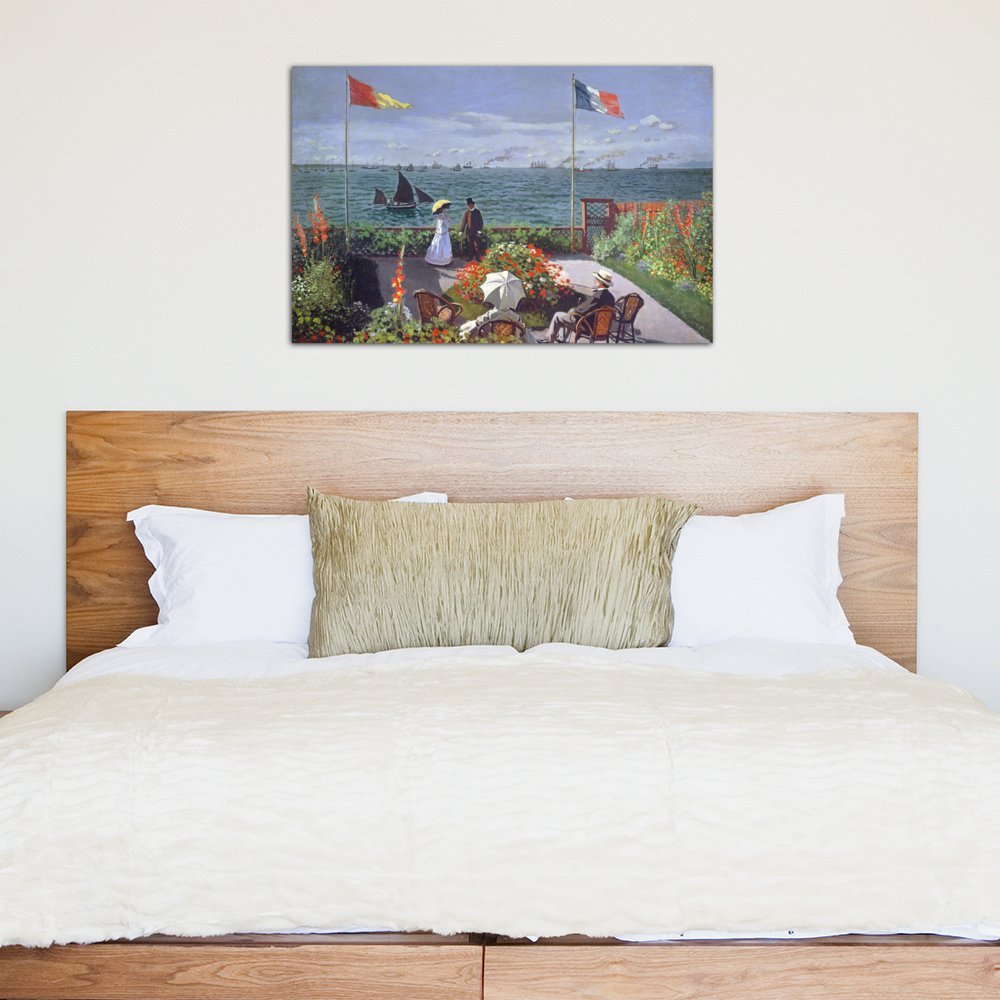 Amazon.co.jp: iCanvasART 1ピースThe Terrace at sainte-adresse