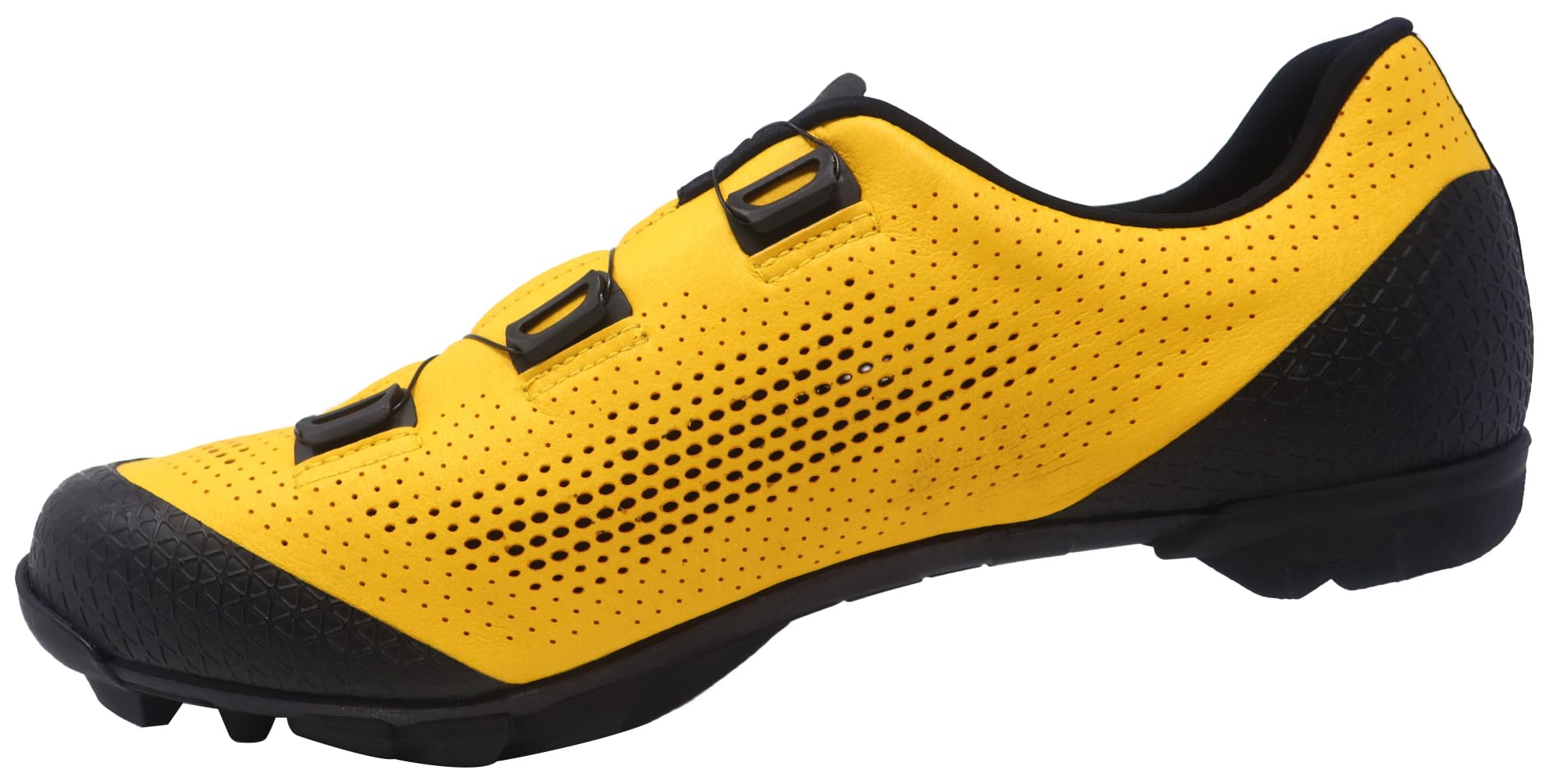 LUCK Optim, Zapatillas de Ciclismo MTB con Suela de Carbono y Doble Cierre rotativo.