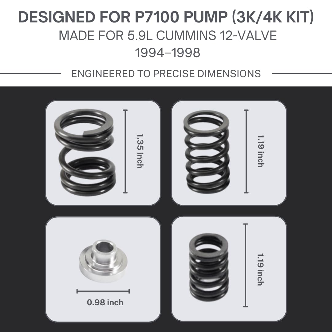 SSI Cummins 5.9L 12V P7100 1994-1998 3K/4K Governor Spring Kit — Amazon image 2