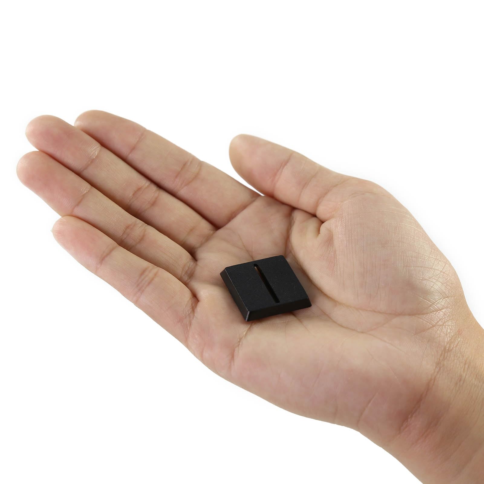 Evemodel Plastic Model Bases with Slot Square Black ABS for Wargame Military Tabletop (25 * 25mm with slot-100pcs)