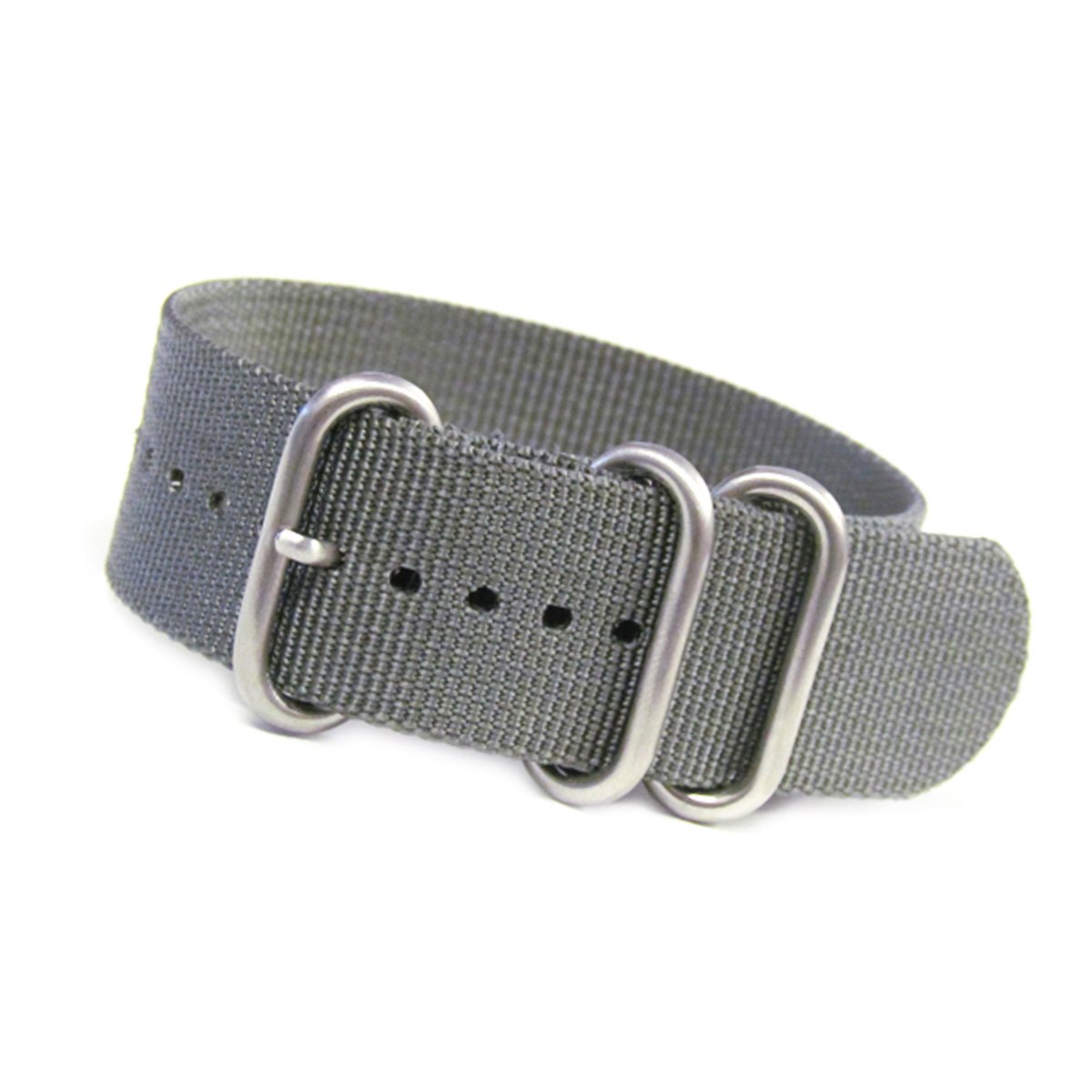 Panatime Ballistic Nylon Watch Band with 3 Stainless Steel Rings 10.5''/267mm