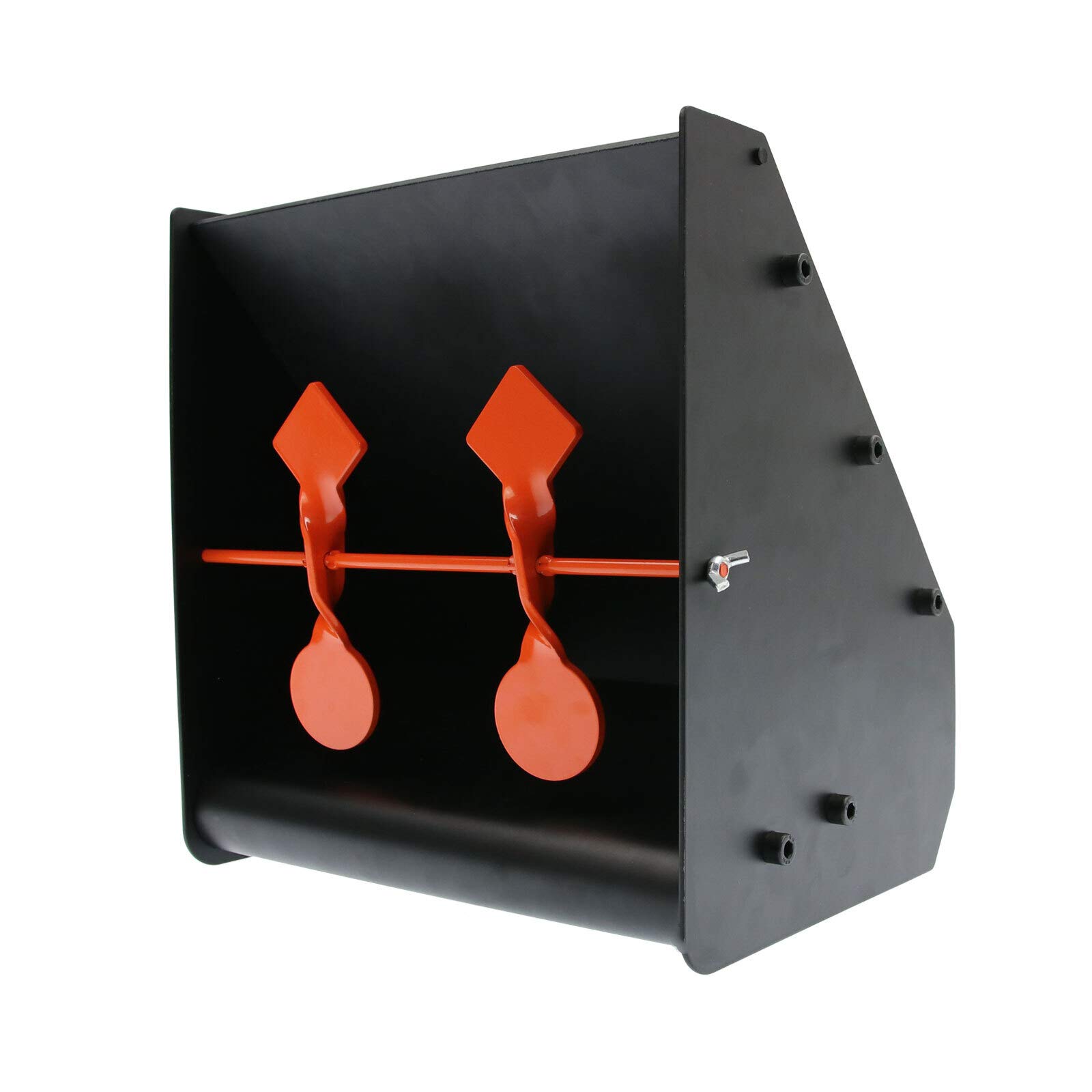 OpTacs - Kleinkaliber Kugelfangkasten Zielscheibe Pellet Catcher inkl. Pendelziel und 5 Zielscheiben I Robuster Kugelfang für Luftgewehr & Kaliber .177, .22