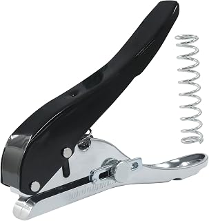 Heavy Duty Hole Puncher, 5/16 inch-8mm Single Hole Punch, Metal Handheld Paper Punch for Paper Cards Plastic Cardboard