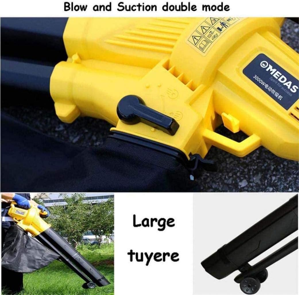 Outdoor Electric Lightweight Clean Machince 2 in 1 Leaf Blower Vacuum with 6 Variable Blow Speed and 35L Collection Bag