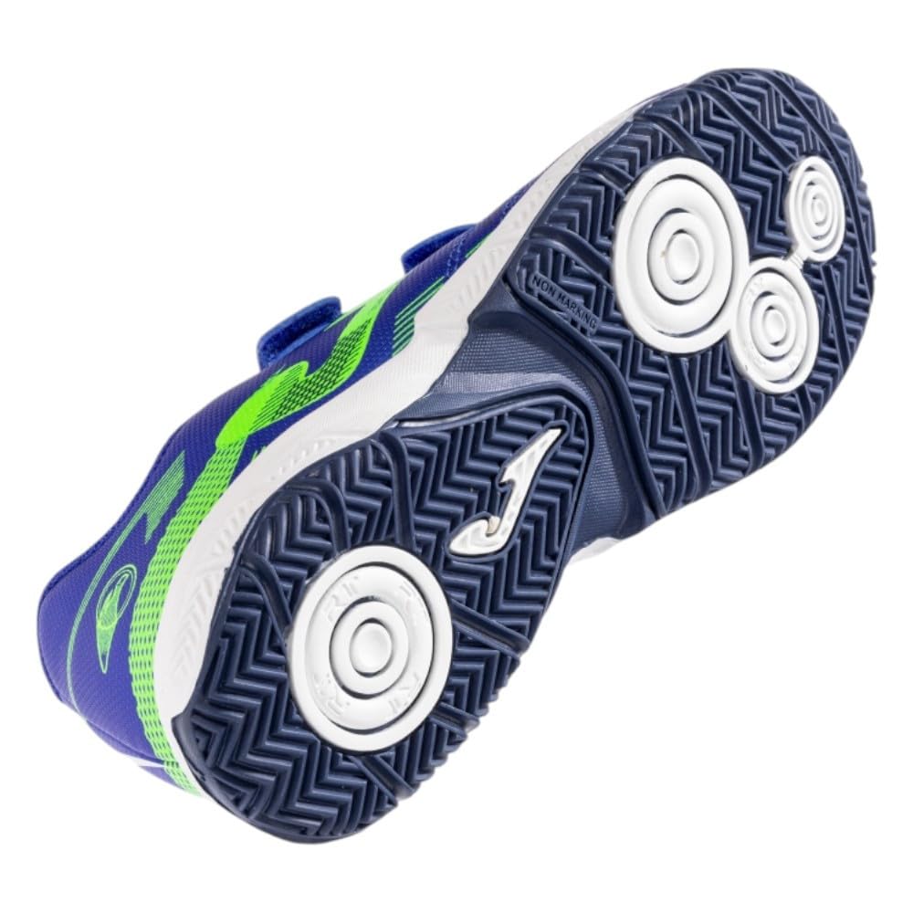 Zapatillas Joma Powerfull JR2504 Azul Royal Verde Lima Indoor Sala POJS2504INV Futbol Sala NIÑO