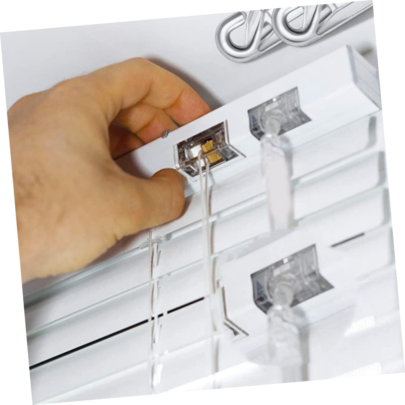 Cabilock 2sets Vertical Blinds Replacement Rods 17 Inches Plastic Blind Wands Sturdy Easy to Use 4pcs*2