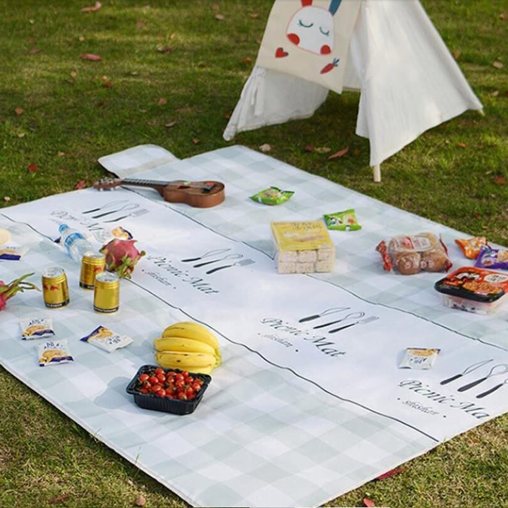 Telo da Picnic Coperta da Picnic A Prova di Sabbia Spiaggia Impermeabile, Tappetino Pieghevole, Adatta for Viaggi in Campeggio in Tappetino Esterno(C,150 * 100cm)