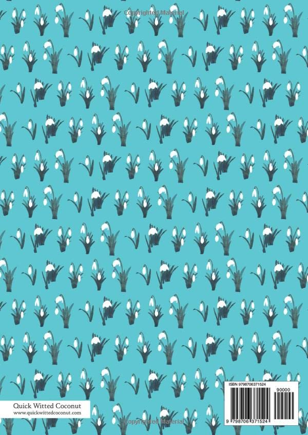 Snowdrop Notebook - Lined Pages - A4 - Premium: (Turquoise Edition) Fun notebook 192 lined pages (A4 / 8.27x11.69 inches / 21x29.7cm) - Image 2