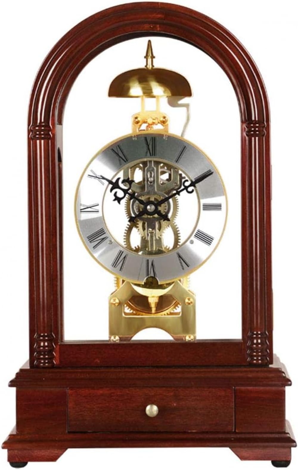 Horloge de bureau mécanique rétro pour salon et chambre à coucher
