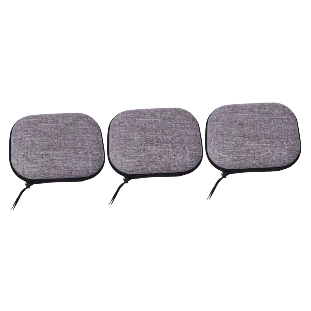 DOITOOL 3pezzi Per Cuffie e Grigio Custodia Protettiva Compatibile Organizzatore Portatile Per Auricolari Design e Chiusura Zip