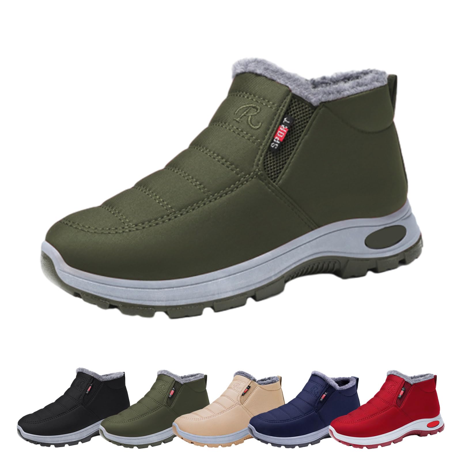 Slip on inverno neve caviglia stivali per le donne calde scarpe da