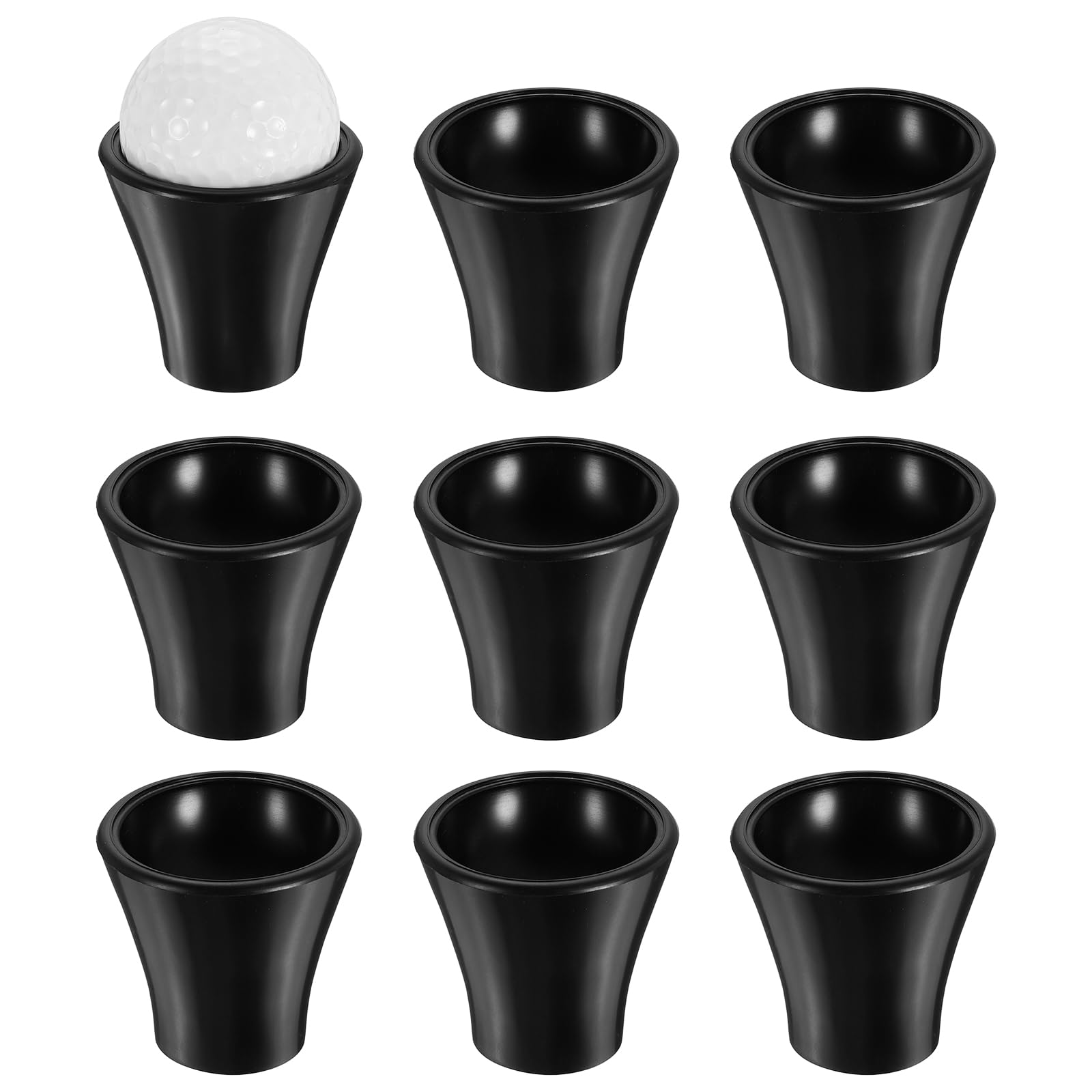 YELARXI Golf Ball Retriever Grabber, Putter Grip Suction Cup Pick Up Back Save 3 Pcs Black for Golfers Swing Handle Accessories