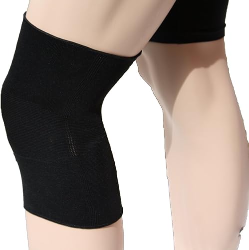 Miniatura 4 de Alpha Medical Rodillera elástica de compresión sin cordones, soporte estabilizador de rodilla, alivio del dolor de rodilla (XS, blanco con borde