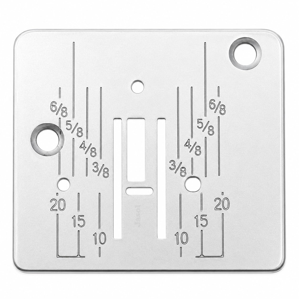 needle plate compatible with janome, usha janome & singer sewing machines, zig zag throat plate replacement part for domestic sewing machines, 1 piece