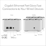 NETGEAR Orbi Mesh de maison entier WiFi Système (RBK13) – Remplacement du routeur Couvre jusqu'à 4,500 2 pieds carrés avec 1 Routeur & 2 Satellites