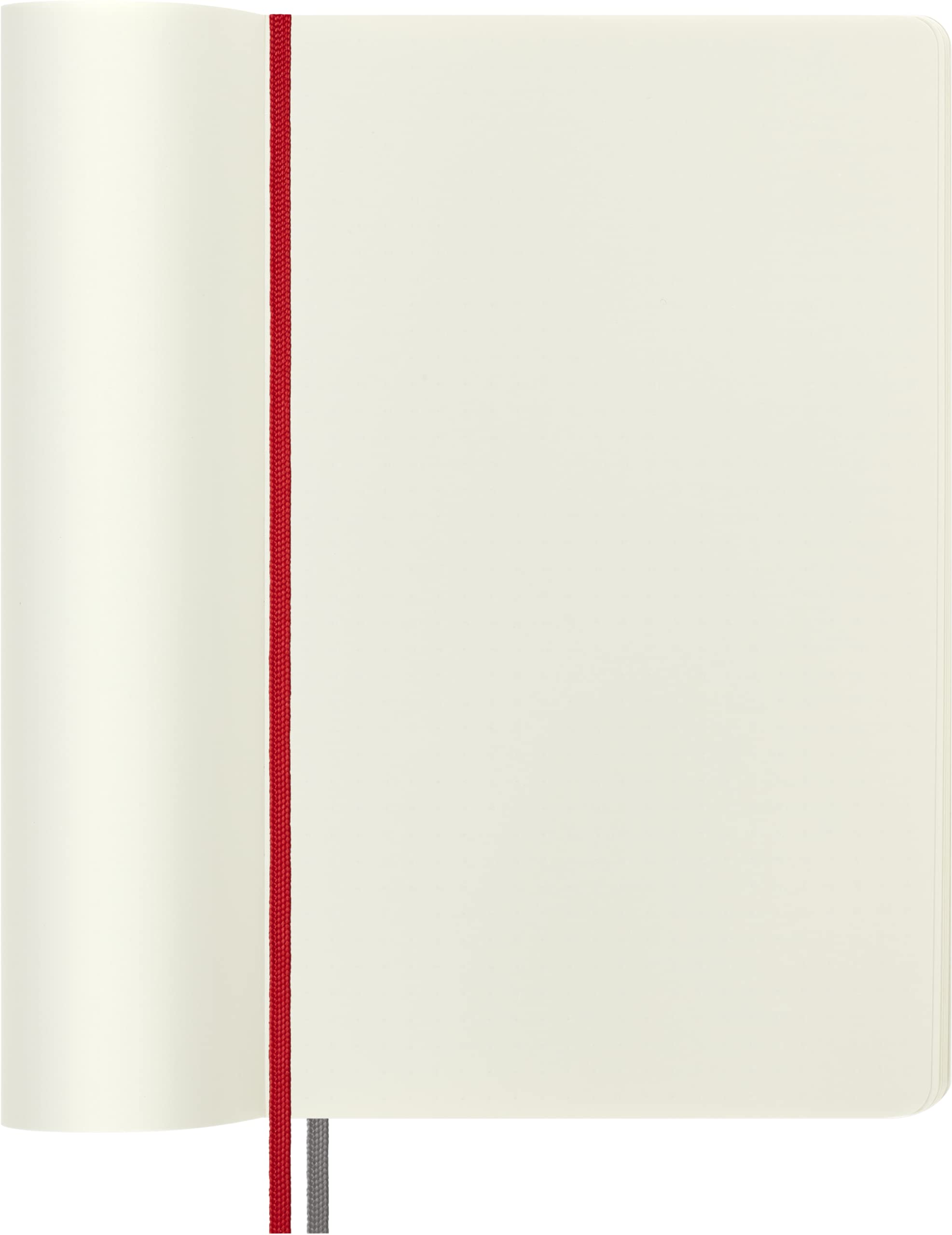 Moleskine - Klassisches Notizbuch, Blanko Seiten, Softcover und elastischer Verschluss, Größe 13 x 21 cm, Farbe Scharlachrot, 400 Seiten