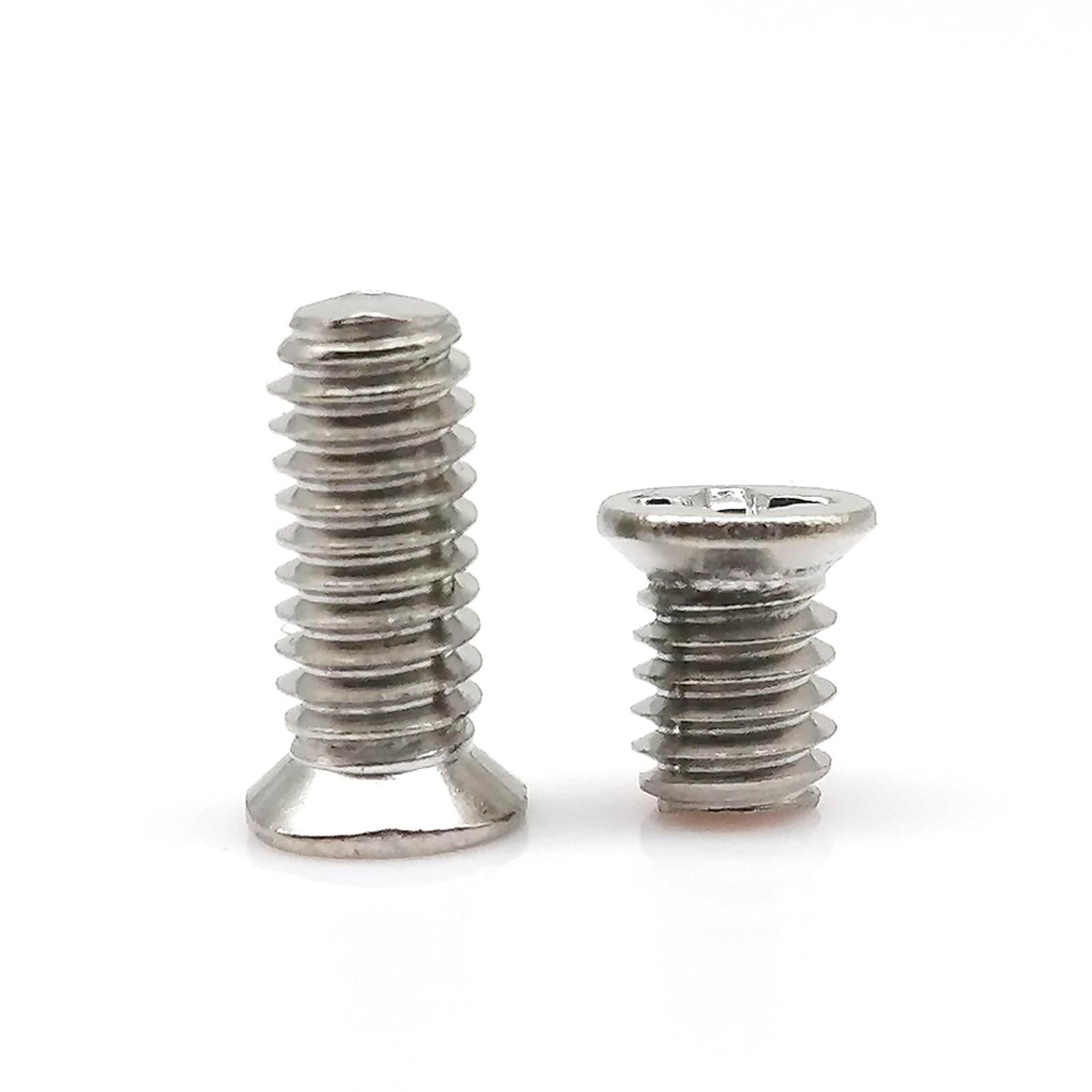 Viti autofilettanti, 50 pezzi, M1,6, M2, M2,5, M3, M4, 304, A2-70, in acciaio inox non standard, a croce Phillips, a testa svasata, piatta, a testa piccola, M4 x 10 x 5,5 mm