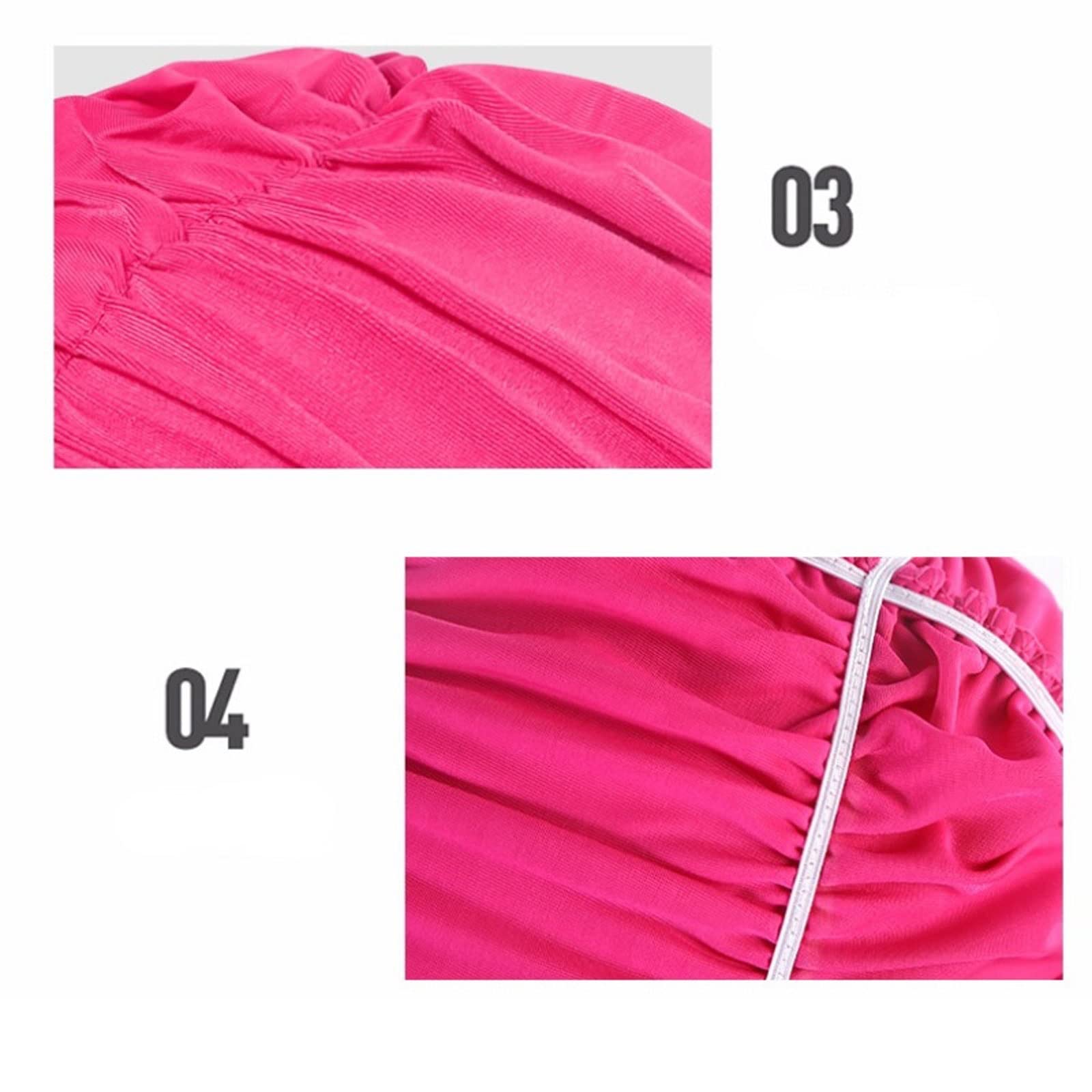 Bonnet de bain femme homme fille cheveux longs bonnet de bain imperméable doux confortable extensible piscine bord de mer sport aquatique couleur unie