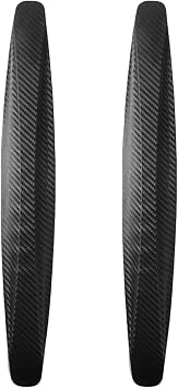 Universal Car Bumper Protector Front Rear Corner Bumper Guard Lip Black, 2 Pcs, Black, 40x4.9 cm