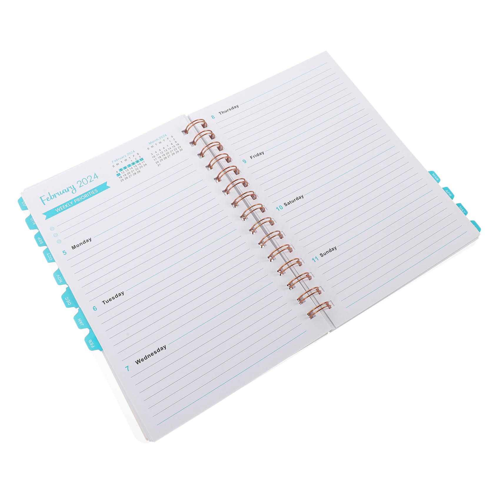 STOBOK 3stücke Tragbares Academic Planner Notizbuch Tages Und Wochenplaner Mit Stabiler Spiralbindung Für Studium Und Haushalt